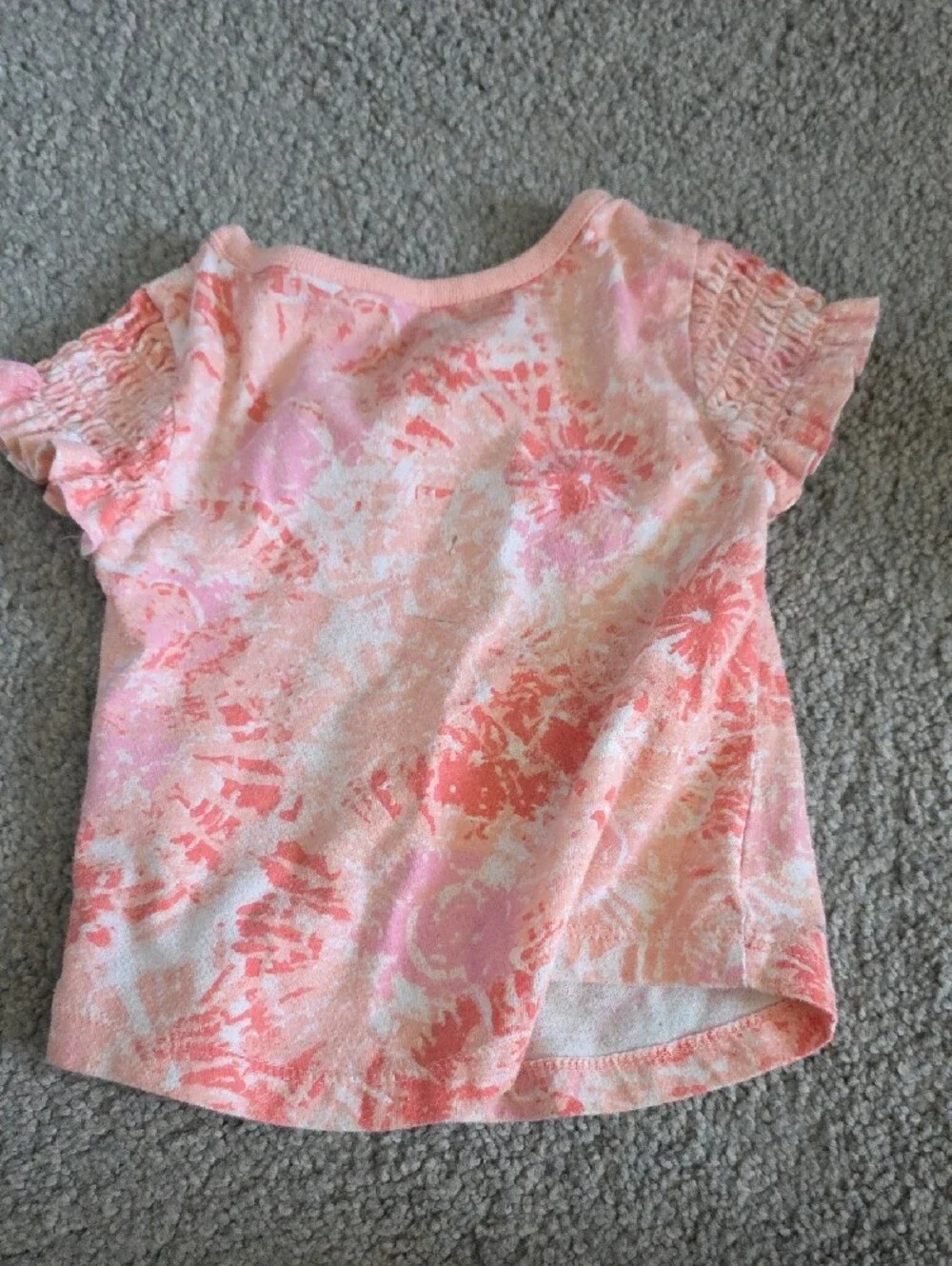 Falls Creek Pink Coral Floral Short Sleeve Tee